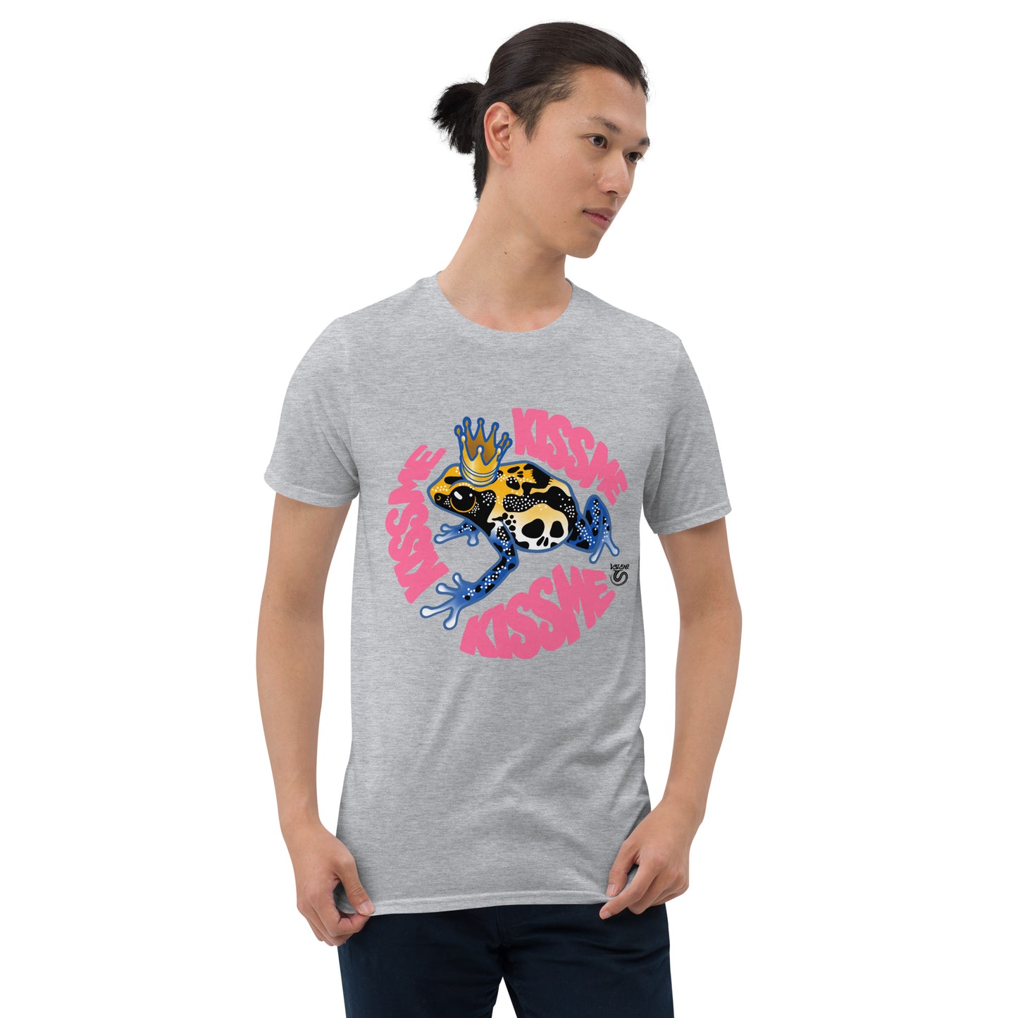 Maglietta unisex “Kiss Me” sport grey