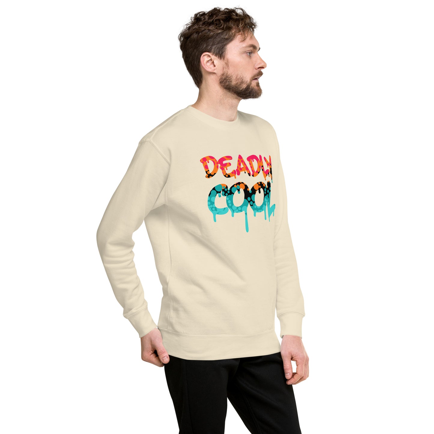 Felpa premium unisex “Deadly Cool” bone